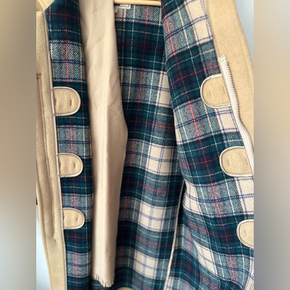 Gloverall Classic Made in England Wool-Blended Tan Hooded Coat size 42 Us /52 EU - Picture 13 of 16